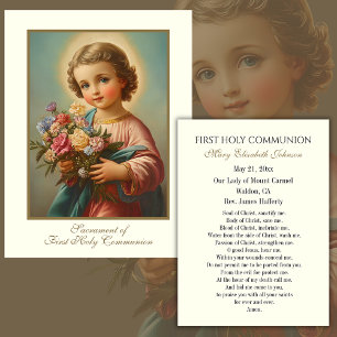 Carte Sainte du Souvenir catholique de la première