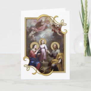 Carte Sainte Famille Jésus Marie Joseph Trinity