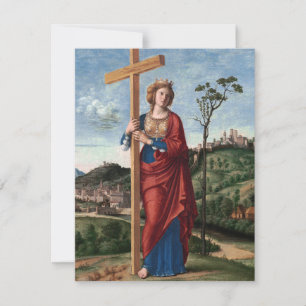 Carte Sainte Hélène avec la Vraie Croix Art sacré