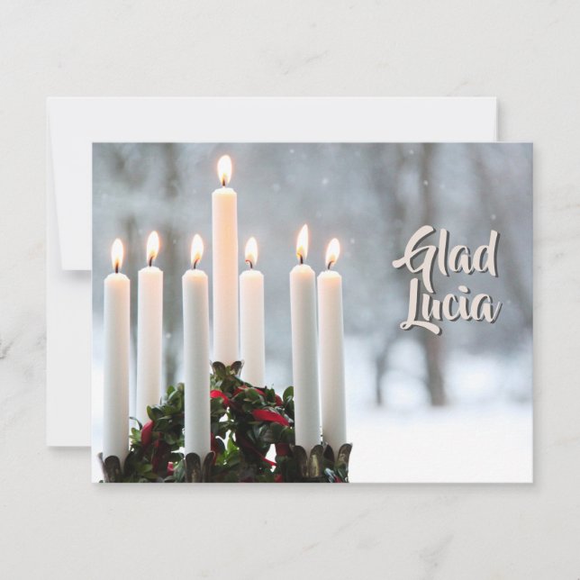 Carte Sainte-Lucie | Fête de Lucie (Devant)