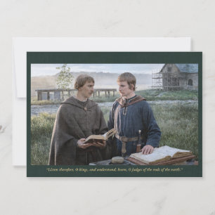 Carte Sainte   Saint Alcuin avec Charlemagne