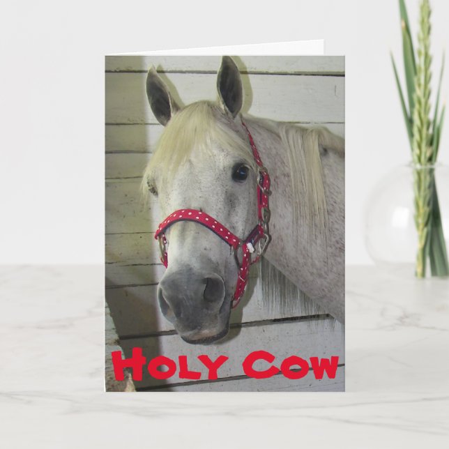 Carte SAINTE VACHE JEUNE FILLE **50e ANNIVERSAIRE** (Devant)