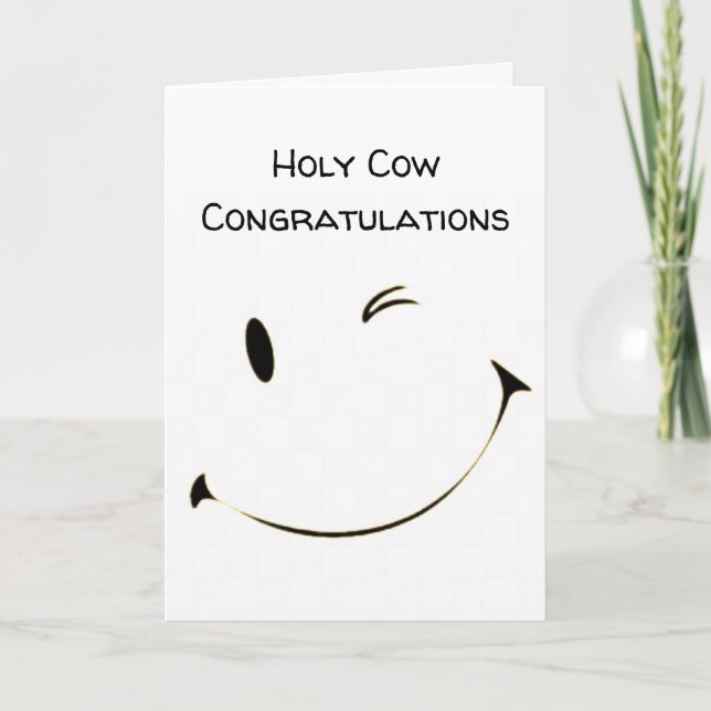 CARTE **SAINTE VACHE** VOUS L'AVEZ FAIT ET FÉLICITATIONS (Devant)