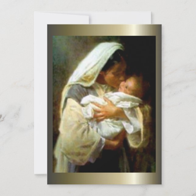 Carte Sainte Vierge Marie et Enfant Jésus (Devant)