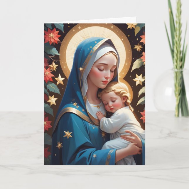 Carte Sainte Vierge Marie Traditionnelle Catholique (Devant)