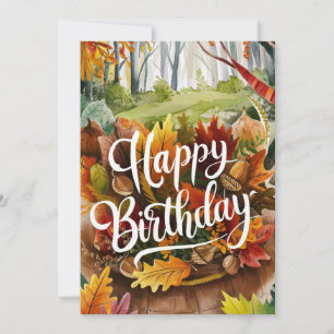 Carte Saison Chaude Whimsical Automne automne Bonne Anni