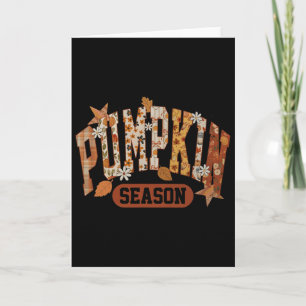 Carte Saison de la citrouille Halloween Thanksgiving Hom