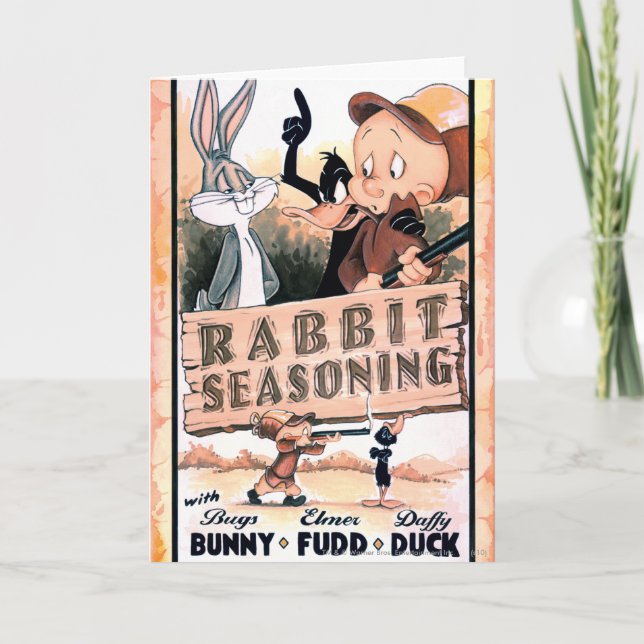 Carte SAISON DE lapin LOONEY TUNES™ (Devant)