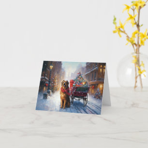 Carte Saison festive de Noël de Setter en Irlande