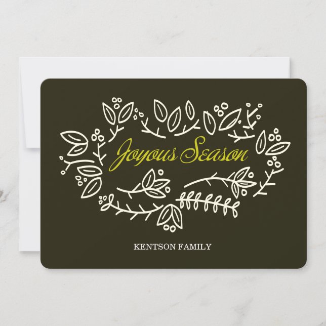 Carte saison joyeuse (Devant)