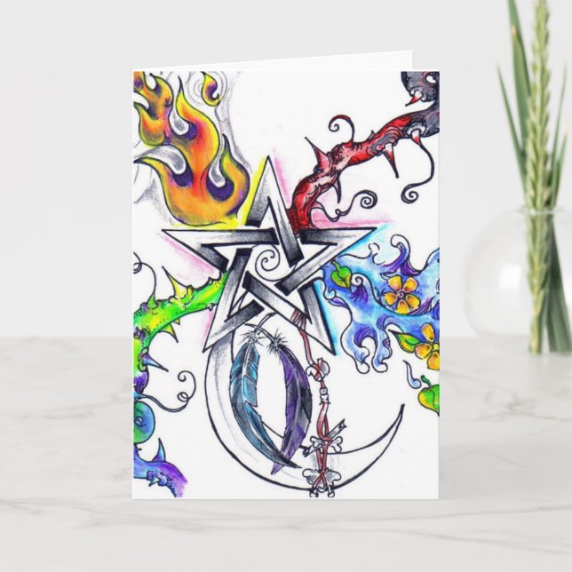 Carte saisons en étoile (Devant)