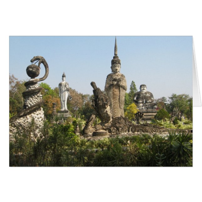 Carte Sala Keo Kou, Nong Khai, Thaïlande (Devant horizontal)