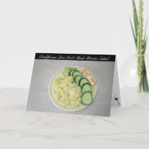 Salade de pomme de terre Fausse à faible teneur en