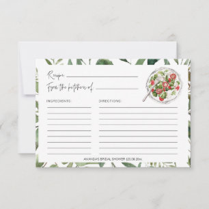 Carte Salades vertes Fête des mariées de cuisine Recette