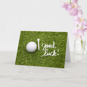 Carte Salaire de golf balle de golf bonne chance écritur