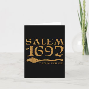 Carte Salem 1692 Ils Ont Manqué Une Sorcière Halloween 3