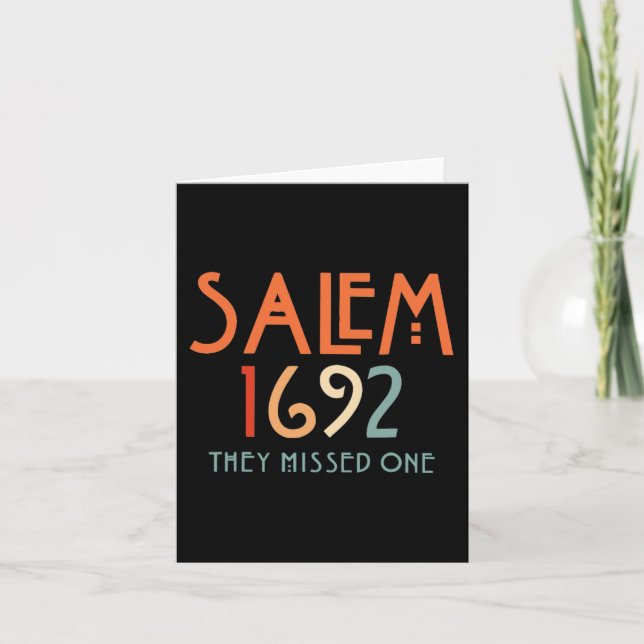 Carte Salem 1692 Ils ont raté un - Sorcière de Salem 169 (Devant)