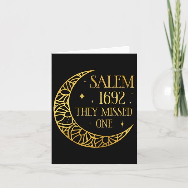 Carte Salem 1962 Vous Avez Manqué Une Sorcière Féministe (Devant)