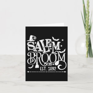 Carte Salem Broom Co Est 1692 Fun Halloween Witch Dit