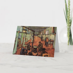 Carte Salle dans l'hôpital d'Arles par Vincent van Gogh