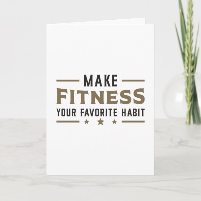 Carte Salle De Fitness Travail Danse Entraînement Sport  (Devant)
