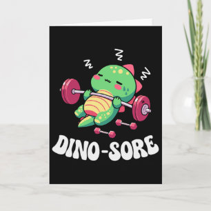 Carte Salle de sport de dinosaure Fitness Musculation Ex