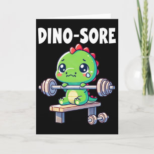 Carte Salle de sport pour dinosaure Fitness Musculation 