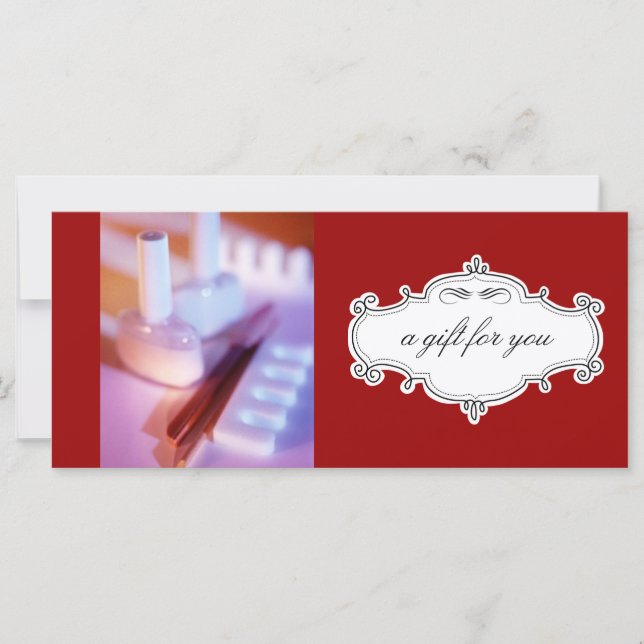 Carte Salon à ongles ou certificats cadeaux Spas de jour (Devant)