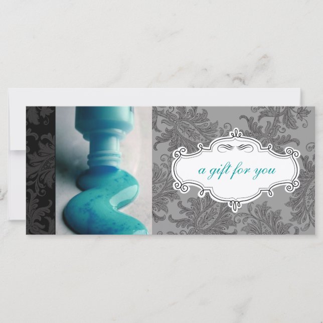 Carte Salon à ongles ou certificats cadeaux Spas de jour (Devant)
