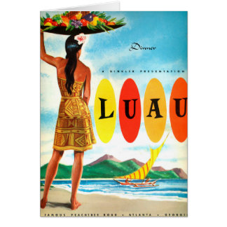 Carte salon Dobbs House Luau Tiki