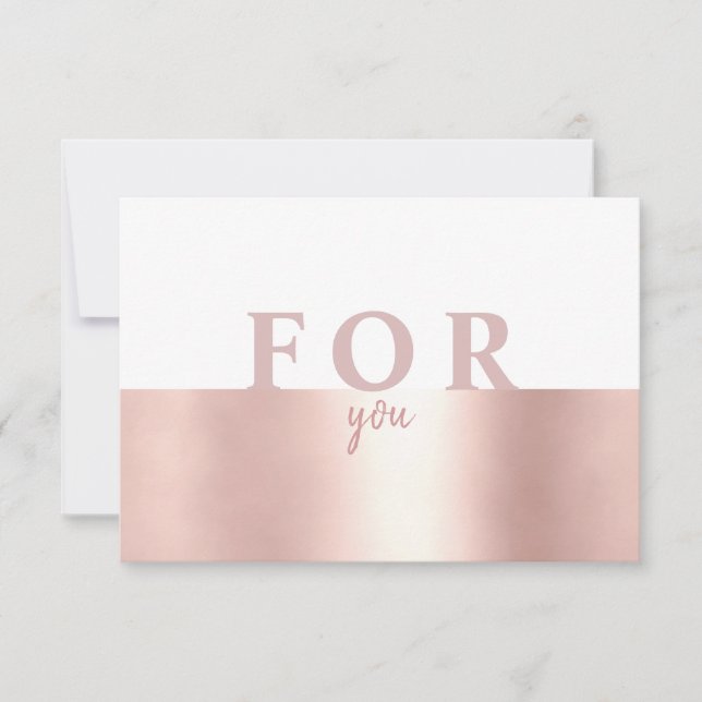 Carte Salon moderne Rosegold (Devant)