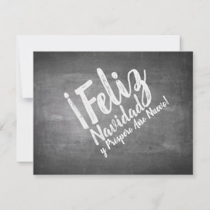 Carte Saludos De Navidad en La Pizarra