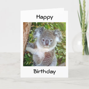 CARTE "SALUT D'ANNIVERSAIRE DE KOALA"
