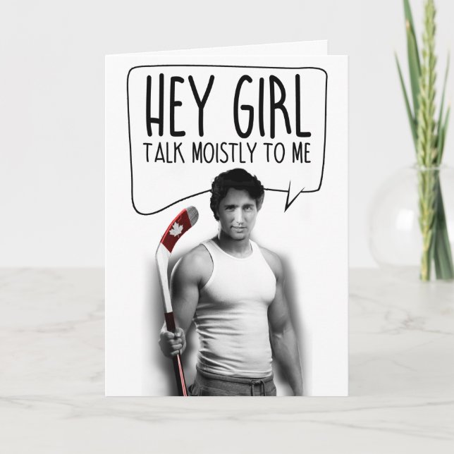 Carte Salut, Girl Talk Moistly to me (Devant)