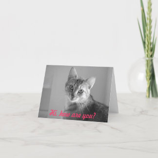 Carte Salut, How are you ? Note