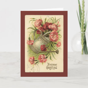 Carte Salutation anniversaire Reproduction Vintage