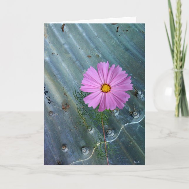 Carte Salutation créative de fleur (Devant)