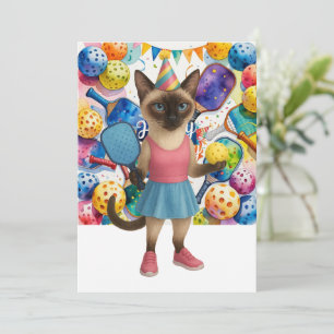 Carte Salutation d'anniversaire de Pickleball