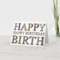 Salutation de joyeux anniversaire avec des lettres