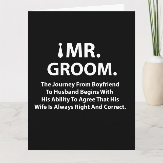 Carte Salutation de la Groom Bachelor Party (Devant)