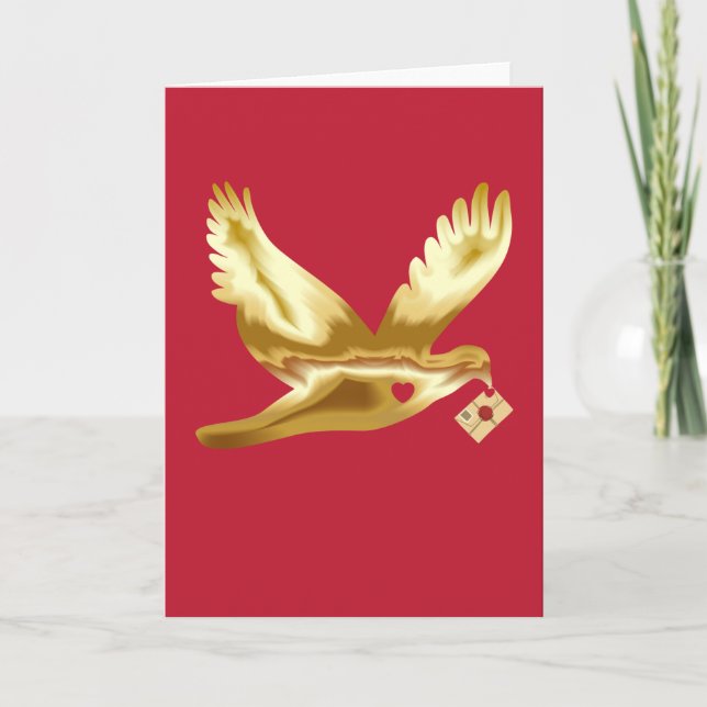 Carte Salutation des Heureuses Saintes-Valentin (Devant)