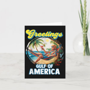 Carte Salutation Du Golfe Des États-Unis Trump