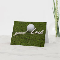 Salutation golf balle de golf bonne chance écritur