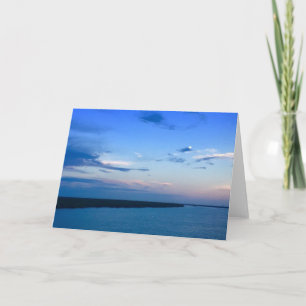 Carte Salutation Ocean Sunset