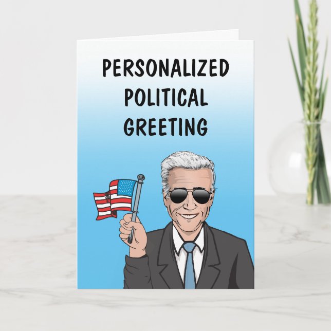 Carte Salutation Politique Personnalisée (Devant)