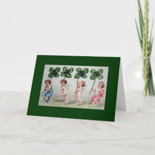 Carte Salutation vintage pour la Saint-Patrick