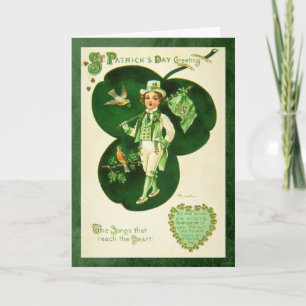 Carte Salutation vintage St Patrick
