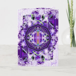Carte Salutation violette w3