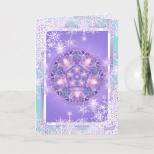 Carte Salutation w1 violette