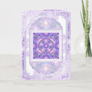 Carte Salutation w1 violette